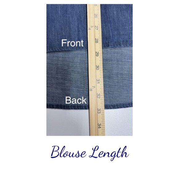Liz Claiborne Women's Tunic Top - Dark Denim - NWT Casual and Chic - Picture 6 of 8